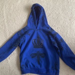 Blue hoodie